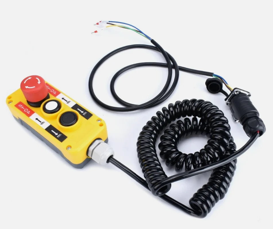 2 3 4 Button Hoist Pendant Control Station Estop - Panel Mount Quick Disconnect - Image 6