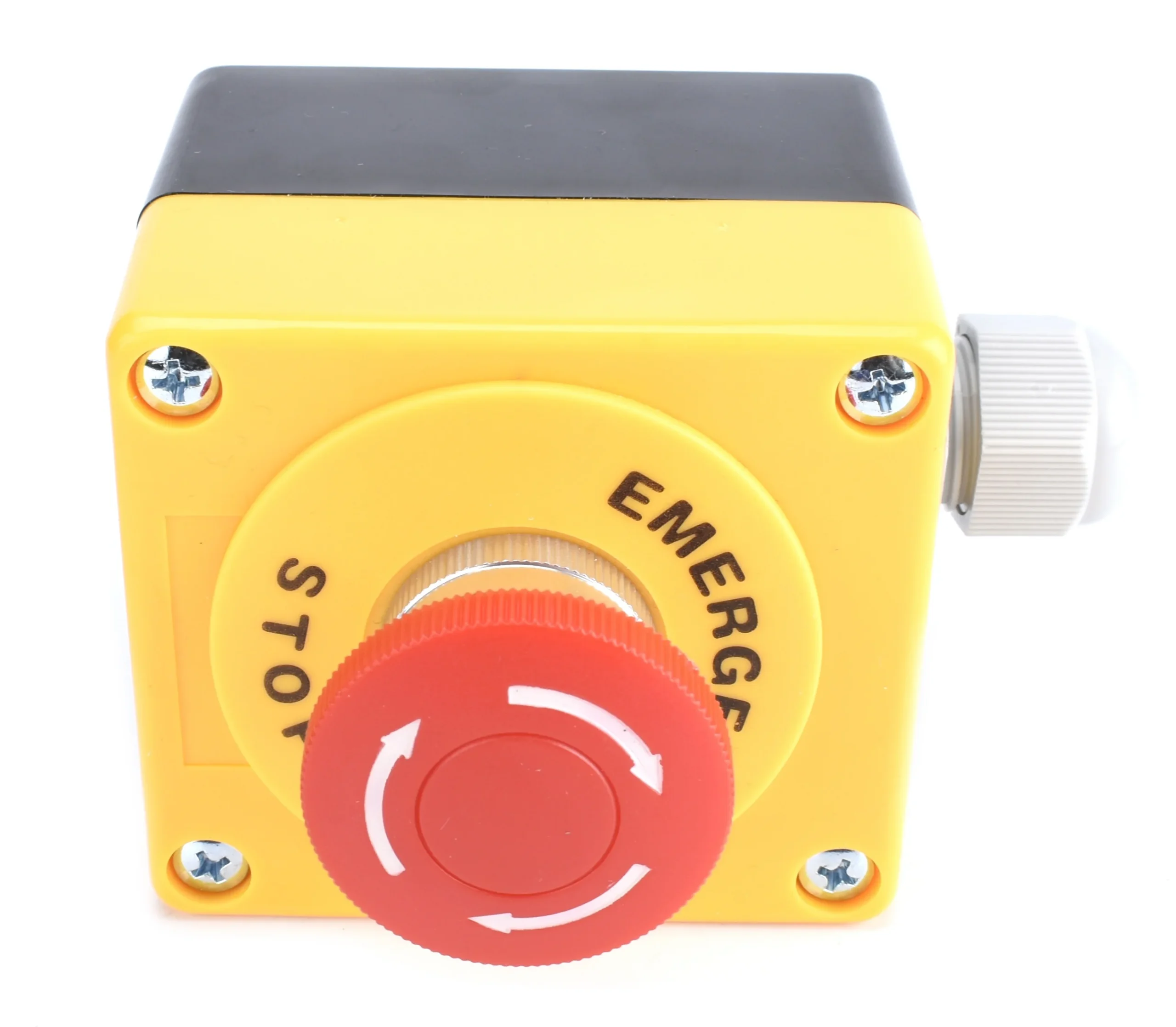 Control Station E-stop, Label, NC, White arrow (Au Stk, 2Y Wrty) - Image 5
