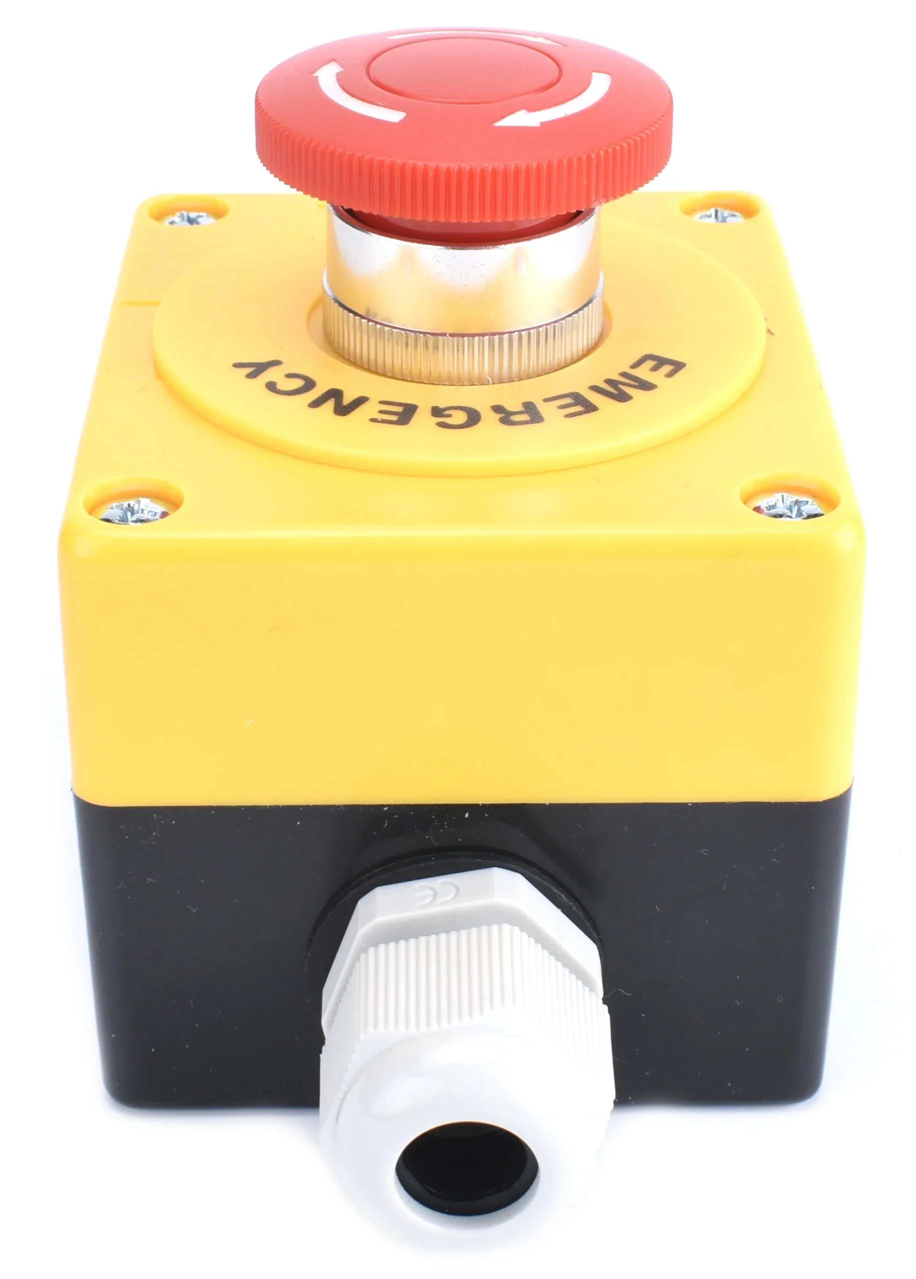 Control Station E-stop, Label, NC, White arrow (Au Stk, 2Y Wrty) - Image 2