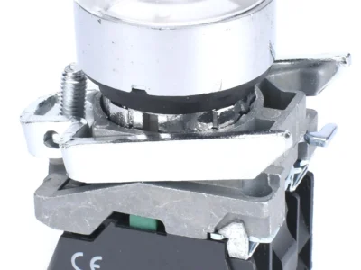 Selector Switch White 2 Pos Illum, 22mm, NO NC, (Aus Stk, 2Y Warranty)