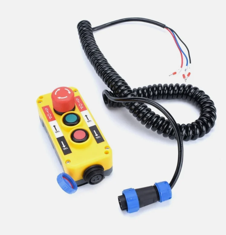 3 4 5 Button Hoist Pendant Control Station Estop - Pendant Mount Disconnect
