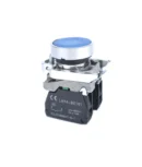 22mm Dual Push Button Start Stop 1NO 1NC Rounded Alloy Bezel