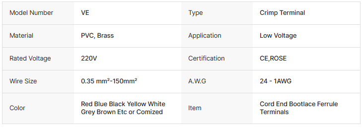 Bootlace Insulated Ferrule Crimp, 100, 500, 1000pc, 10AWG 6mm², Yellow (Au Stk) - Image 4