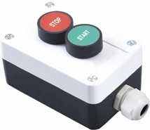 Motor Start Control Station, 2-Button Red Stop / Green Start, Dry Contact Signal