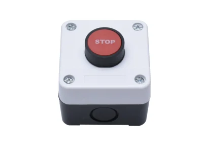 Control Station 1 Button STOP Text 1NC
