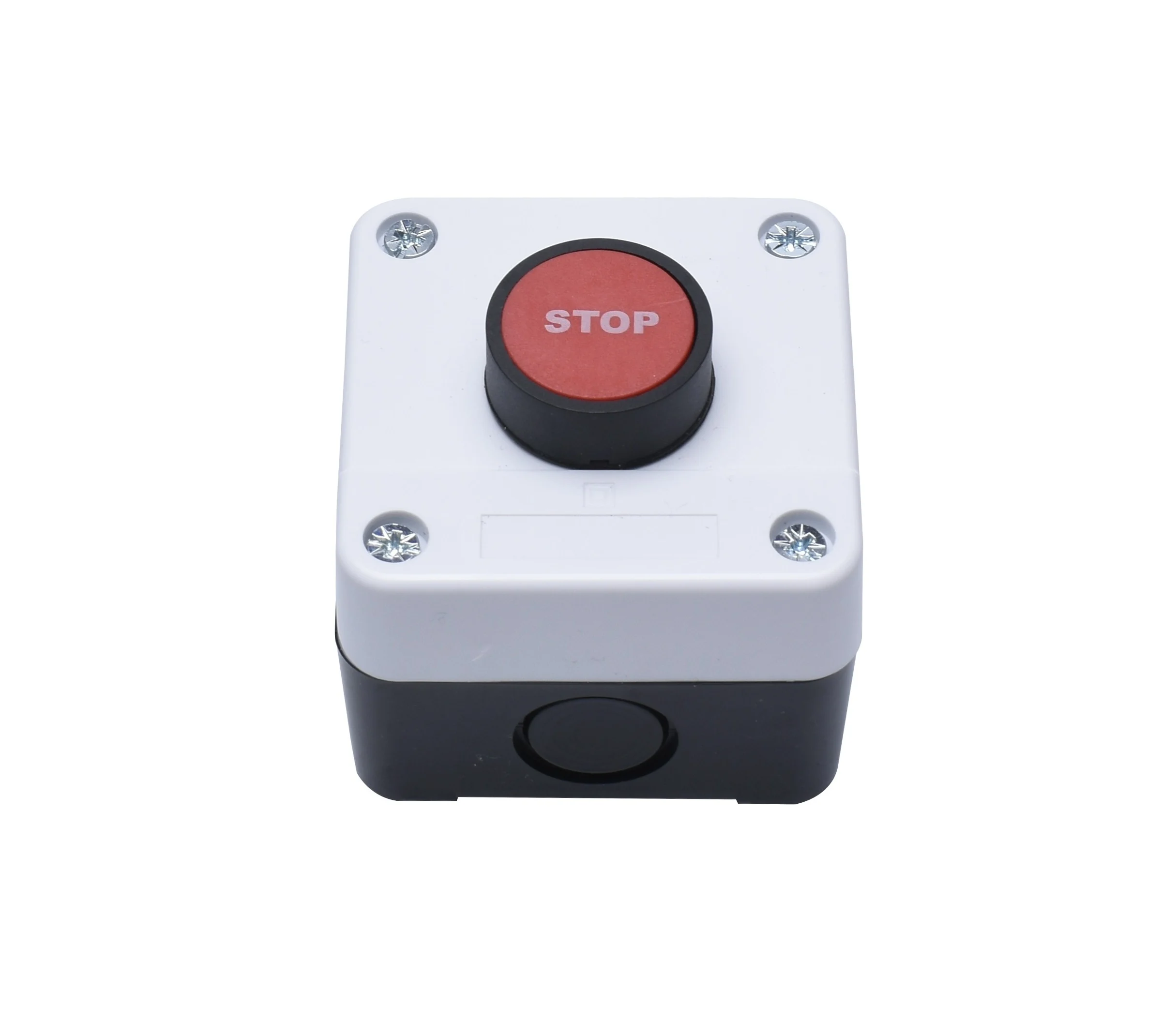 Control Station 1 Button STOP Text 1NC