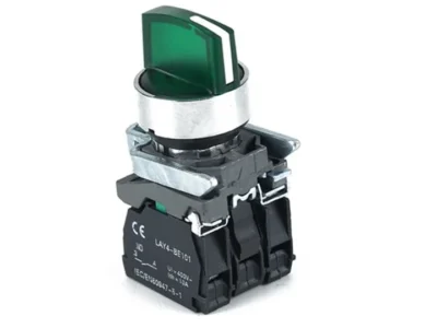 22mm Selector Switch Green 2 PositionIlluminated 1NO 1NC