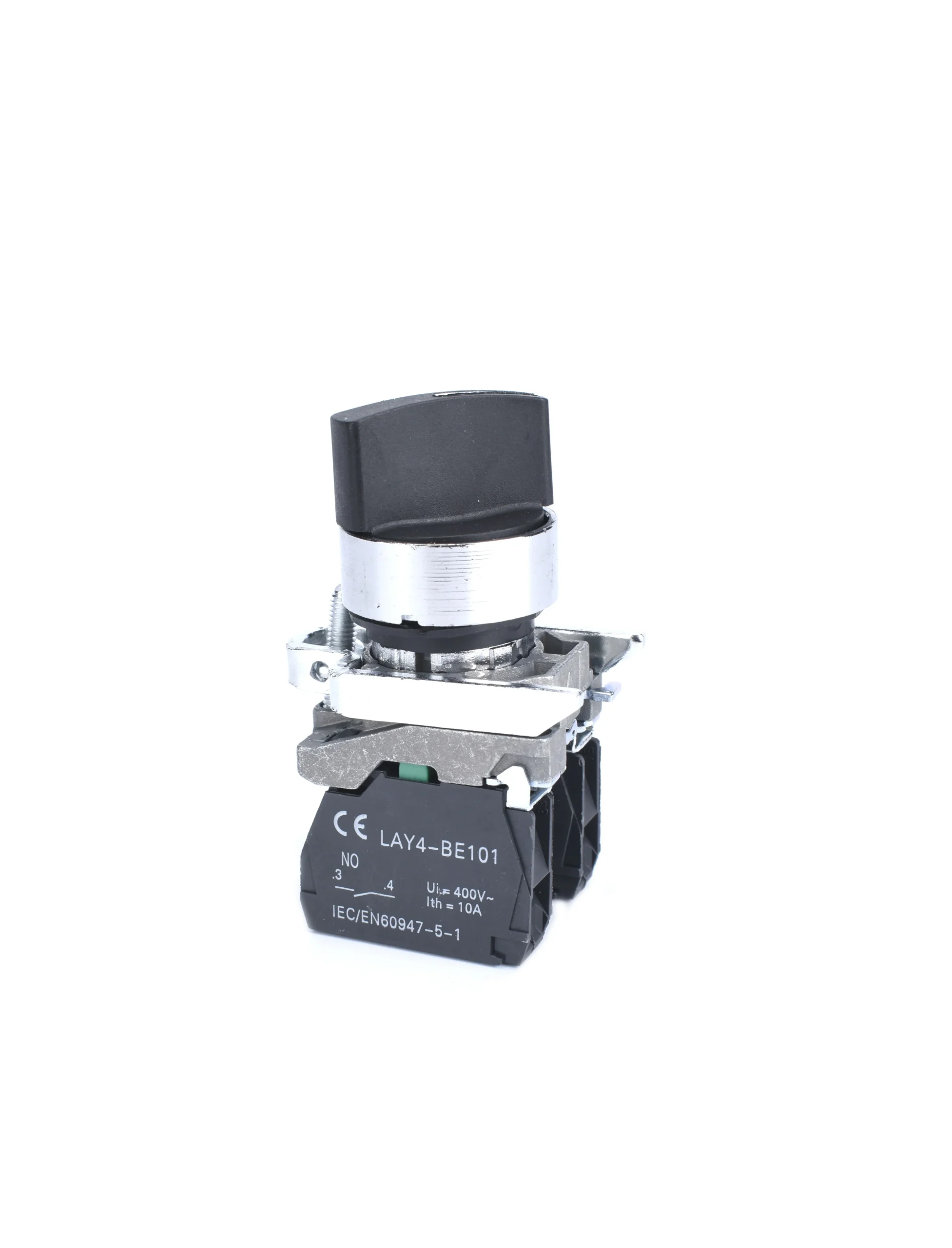 22mm Selector Switch 2 Position 1NO 1NC Metal Bezel