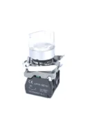 Selector Switch White 2 Pos Illum, 22mm, NO NC,  (Aus Stk, 2Y Warranty)