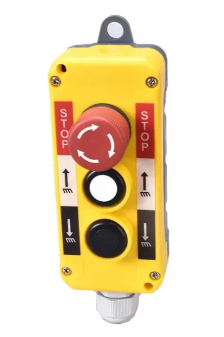 2 or 3 Button Hoist Pendant Control Station – Optional Emergency Stop – No Cable - Image 6