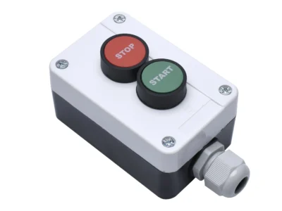 Motor Start Control Station, 2-Button Red Stop / Green Start, Dry Contact Signal