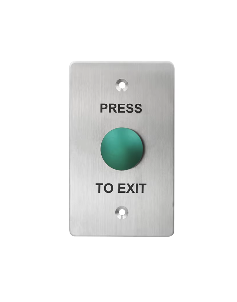 Door Exit Green Mushroom Push Button Switch Steel Plate