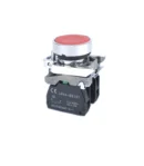 22mm Push Button Red 1NO 1NC Metal Bezel