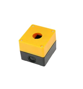 22mm Control Station Enclosure Yellow 1 Hole HR-Bx1