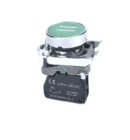 22mm Push Button Green Line Symbol 1NO Metal Bezel