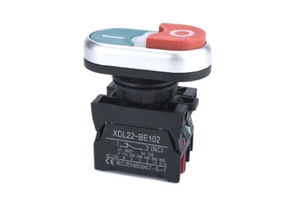22mm Dual Push Button Start Stop Raised Led Momentary 1NO 1NC