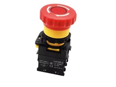 22mm Emergency Stop 40mm Button 1NO 1NC White Arrow LA155