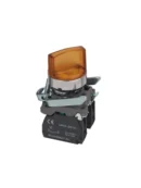 22mm Selector Switch  Yellow 2 PositionIlluminated 1NO 1NC
