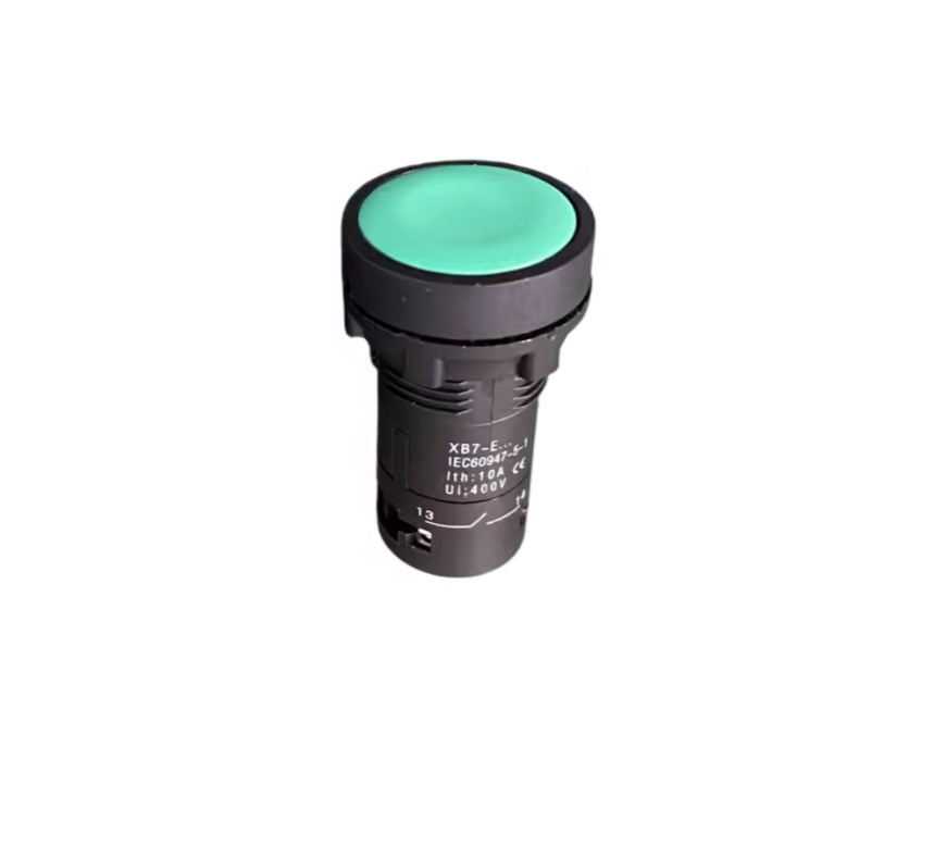 Compact Push Button 22mm Momentary 1NO 1NC Plastic Panel Mount