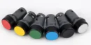 22mm Push Button ABB Compact 22mm CP1 10 BK GN R Y 1NO 1NC
