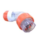 10A 4 Pin 3 Phase Angle Plug 500V AS/NZS 3123 Industrial