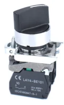 22mm Selector Switch 2 Position 1NO 1NC Metal Bezel
