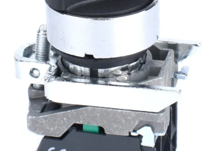 22mm Selector Switch 2 Position 1NO 1NC Metal Bezel
