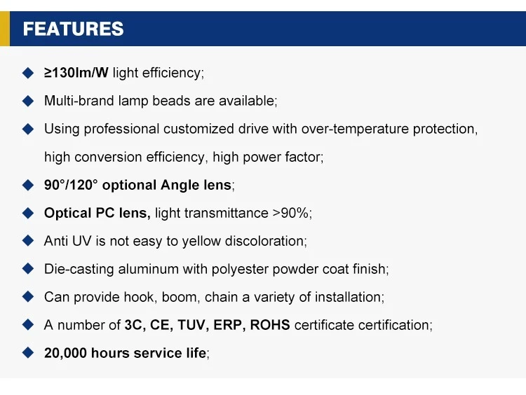 UFO LED High Bay Light 100-300W Warehouse Shed Factory - Image 14