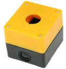 22mm Push Button Enclosure Yellow IP65 1 Hole Control Station