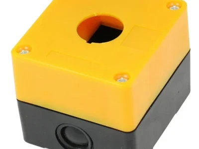 22mm Push Button Enclosure Yellow IP65 1 Hole Control Station