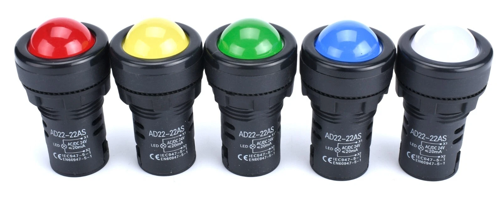 22mm LED Panel Indicator Pilot Light Signal Warning Lamp