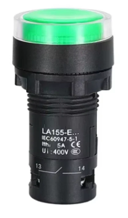22mm Push Button CylindricalIlluminated Colors 1NO24VDC - Image 2