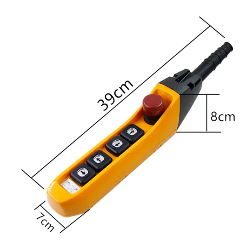5 Button Hoist Pendant Switch Control Station IP67 Slim Design - Image 4