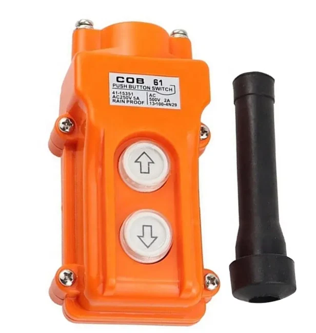 2 Button Hoist Pendant Switch Control Station No Cable - Image 6