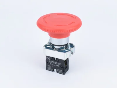 22mm Emergency Stop 60mm Button NC Engrave Arrow L5BS642