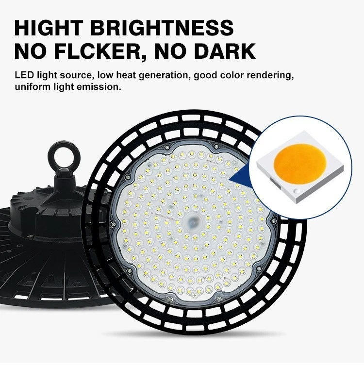 UFO LED High Bay Light 100-300W Warehouse Shed Factory - Image 9