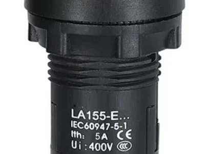 22mm Push Button WhiteIlluminated Cylindrical 1NO 24V DC