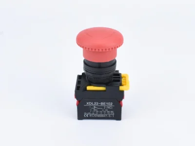 22mm Emergency Stop 40mm Button Engrave Arrow 1NO 1NC ESA54C5
