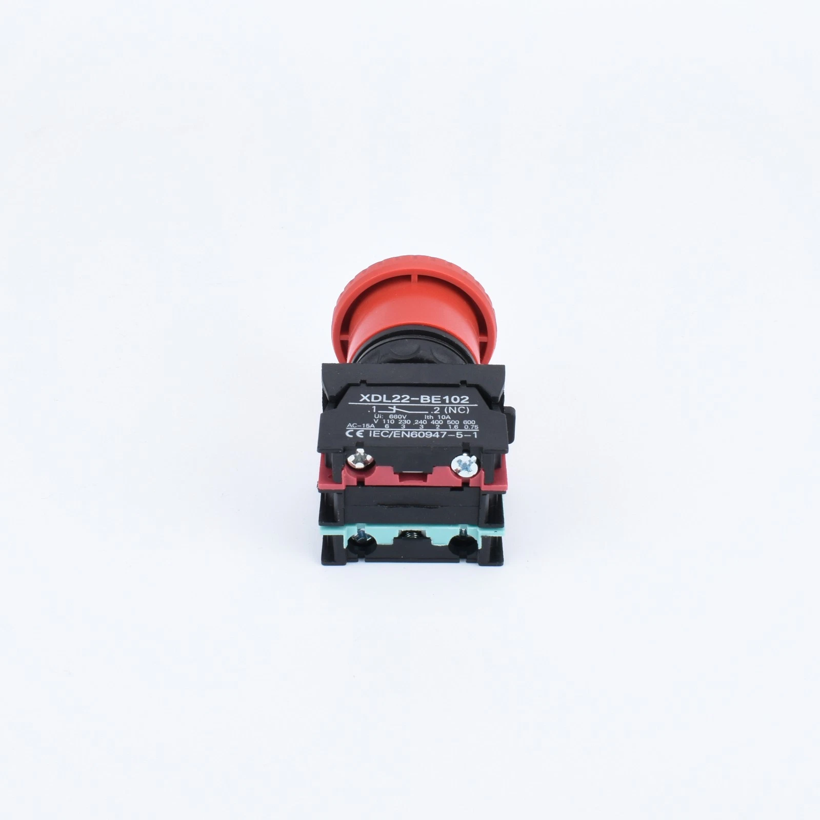 22mm Emergency Stop 40mm Button 1NO 1NC Engraved Circle ET45 - Image 4