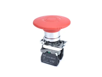 22mm Emergency Stop Push Button 60mm 1NO 1NC Arrow Engraved