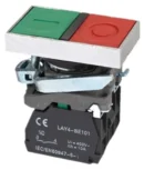 22mm Dual  Push Button 1NO 1NC Metal Bezel