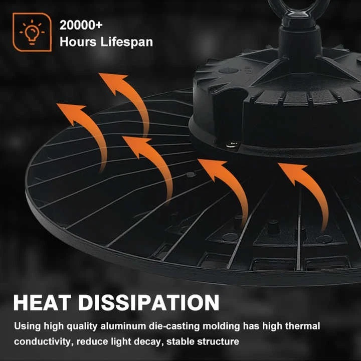 UFO LED High Bay Light 100-300W Warehouse Shed Factory - Image 8