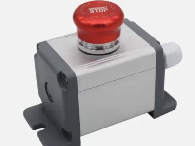 Control Station Emergency Stop 16mm White Arrow 24V DC