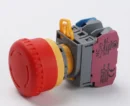 22mm Emergency Stop 40mm Button 1NO 1NC Engraved Arrow HQ 01