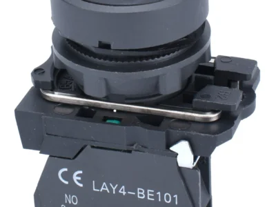 22mm Push Button Black Start Text 1NO Plastic Bezel