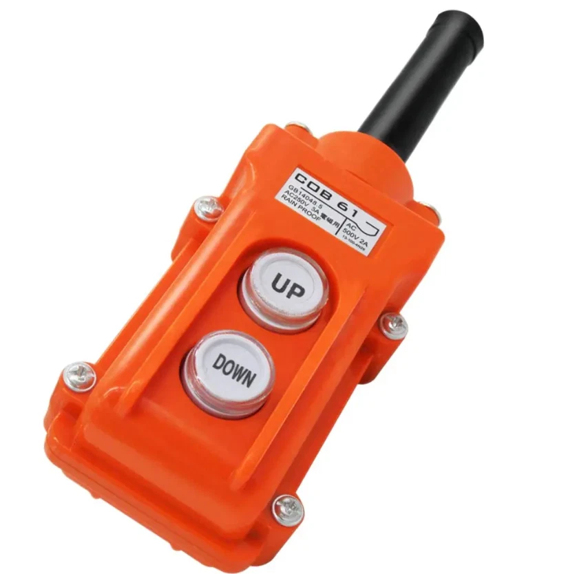2 Button Hoist Pendant Switch Control Station No Cable