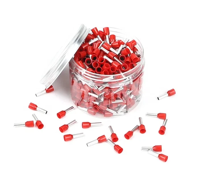 Insulated Bootlace Ferrules Crimp Terminals 100 1000Pcs 16Awg 1.5mm≤ Red - Image 2
