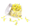 Insulated  Insulated Bootlace Ferrules Crimp Terminals 100 1000Pcs 10Awg 6mm≤  Yellow