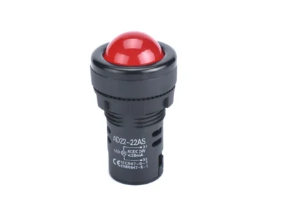 22mm LED Panel Indicator Pilot Light Signal Warning Lamp Dome