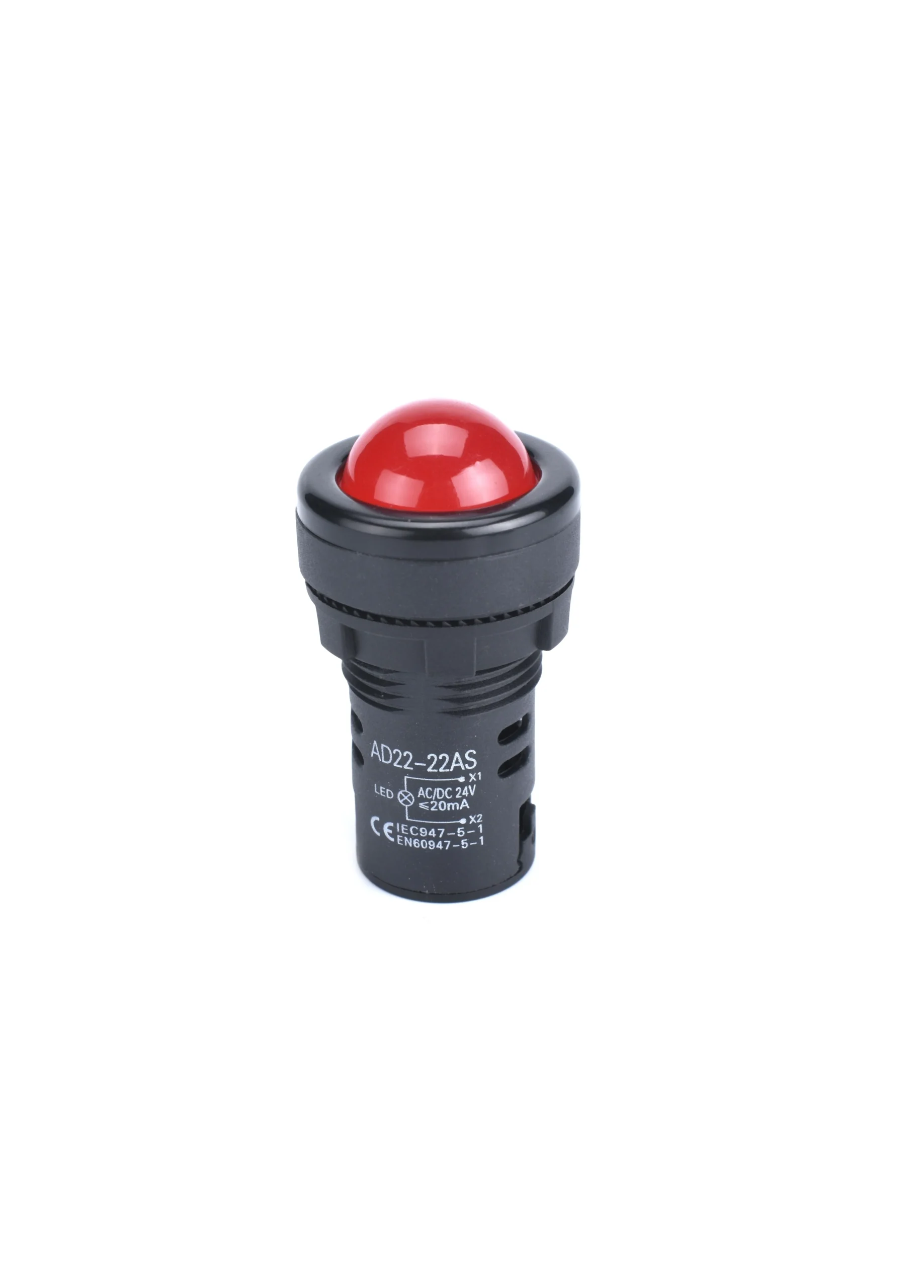 22mm LED Panel Indicator Pilot Light Signal Warning Lamp Dome